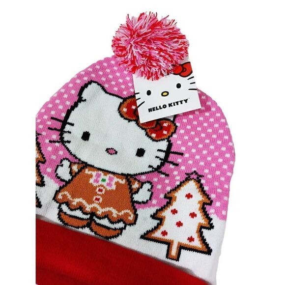 Hello Kitty Gingerbread Pom Beanie -G - Picture 2 of 2